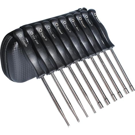 Kit de 10 pièces d'outils tournevis de réglage de carburateur pour Poulan Artisan ZAMA, Walbro, STIHL, Husqvarna, moteur petit 2 temps (1/5)