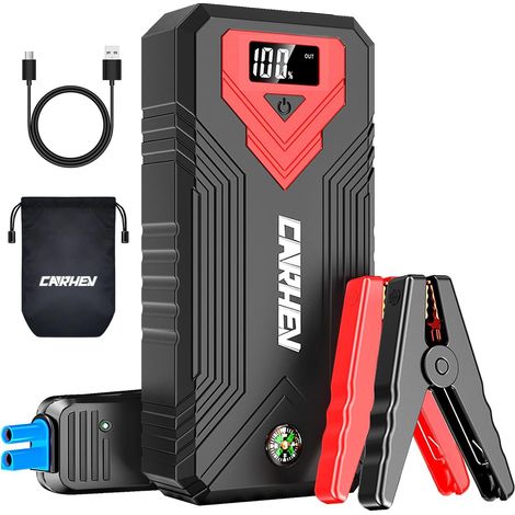 Booster Batterie Voiture 4000A, Démarreur de Voiture (Jusqu’à 8.0L Essence (1/5)