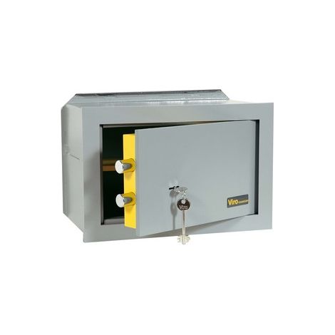 Cassaforte meccanica a muro viro 36x24x20 con serratura doppia mappa - Salone (1/4)