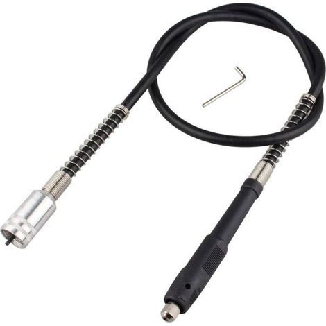 Tige flexible pour outil rotatif - - Tige extension - Mandrin sans clé - Compatible Dremel - 28 000 tr/min (1/4)