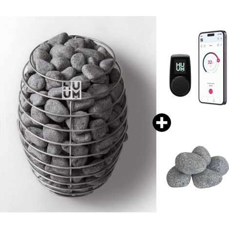 HUUM Drop 9 Saunaofen inkl. UKU WiFi Saunasteuerung und 60 kg Saunasteine (1/5)