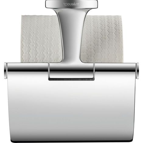 Duravit Starck T - Toilettenpapierhalter mit Deckel, verchromt 0099401000 (1/5)