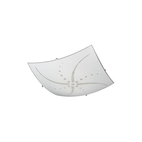 ELLIS Rettangolare vetro con decoro graniglia - 40 cm
