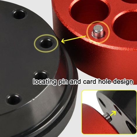 Boîte de récupération de poussière multi-ouvertures en alliage d\'aluminium - Accessoire anti-poussière pour perceuse domestique, marteau électrique et autres outils de perçage