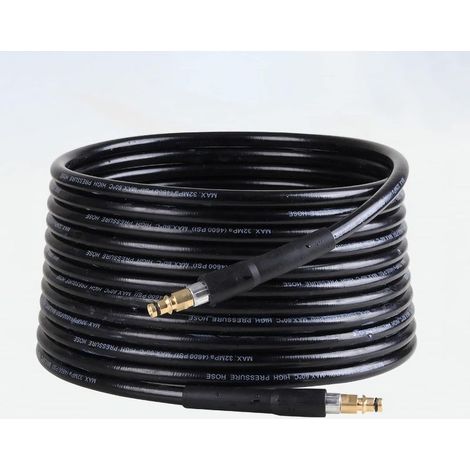 Tuyau de nettoyage haute pression Kärcher K2, K3 et K4 avec raccord rapide (20 m), accessoire pour nettoyeur haute pression Kärcher, tuyau d'arrosage. (1/5)