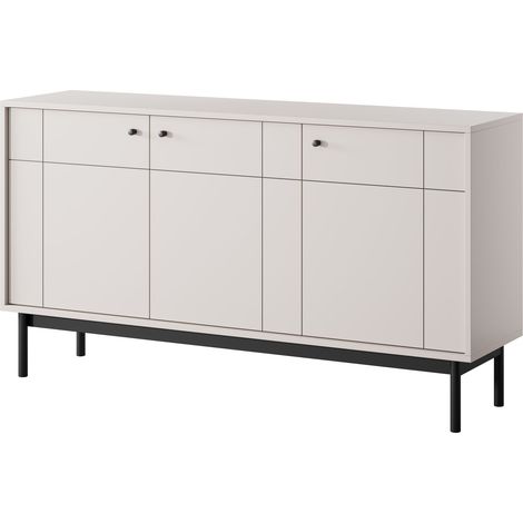 Credenza: Cashmere, Gambe nere, 153,5 x 83,5 x 39 cm (1/5)