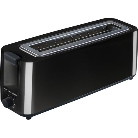 Grille-pain en plastique à grande fente noire Kuken 900w (1/2)