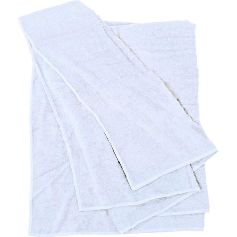 Serviette de plage XXL 100 % coton 100 x 220 cm, blanc : 100 serviette de sauna XXL Serviette de bain grande taille Serviette de douche, serviette de bain et serviette de sauna (1/3)