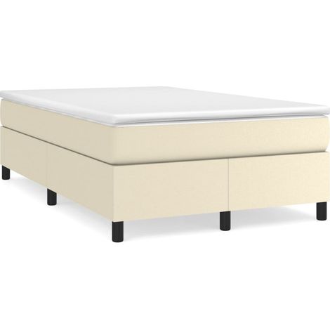 Maison Exclusive - Boxspringbettgestell Creme 120x200 cm Kunstled