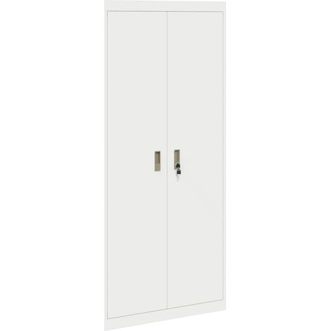 Aufbewahrungsschrank Weiß 80 x 40 x 180 cm Stahl vidaXL