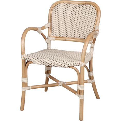AUTRES Chaise en rotin avec un style bistrot - modèle 041 - beige (1/4)