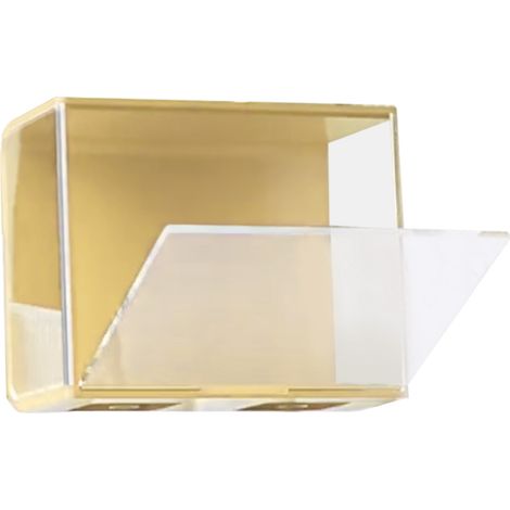Vitrine à Poupées ABS Transparente Empilable Coffret de Rangement pour Figurines Collection Grande Jaune (1/5)