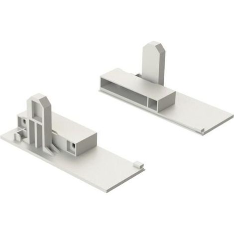 juego fijación frontal qube para vidrio h90 acabado antracita altura h90