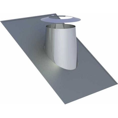 Solin de toit inox inclinaison 36-45° Ø 180mm