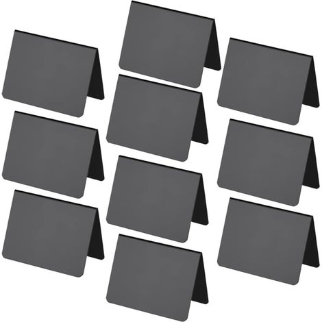 Lot de 10 Panneaux Tableau Noir en Pvc Effaçables et Faciles à Nettoyer pour Événements Spéciaux et Mariages, Style Simple et Élégant (1/5)
