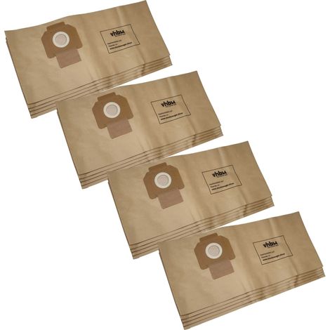 vhbw 20x Vacuum Cleaner Bag compatible with Protool / Festool FB-VCP 260 E-L, VCP 260 E-M Vacuum Cleaner, paper, 66 cm x 27.8 cm, Brown