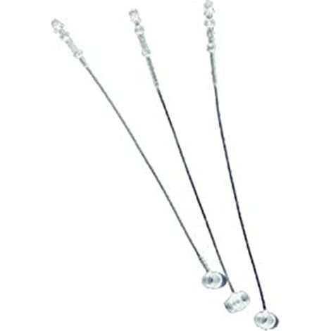 SIGEL ZB340 Lotto di 1000 fascette in Nylon antifurto, 12,5 cm, trasparente (1/4)
