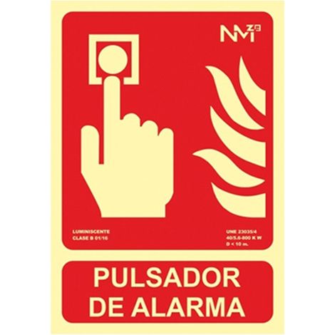 Panneau de bouton d'alarme pvc210x297mm rd00111 (1/2)