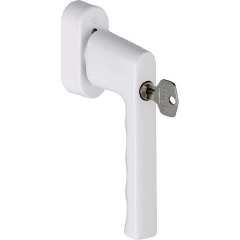 Maniglia per finestra Hamburg 0700S/UD9020 Alluminio F9016/bianco traffico 32-42mm chiusura (1/3)