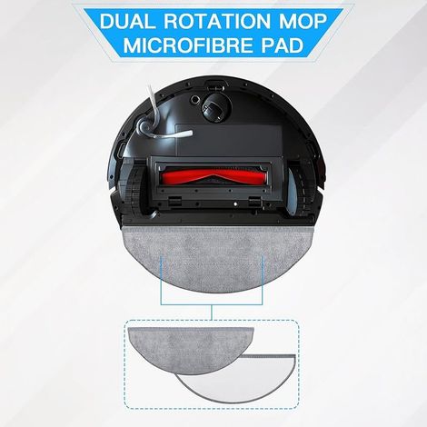 Ersatz-Vorderköpfe für den Roborock Q10 X5/Q10 X5+ Saugroboter. Reinigungszubehör, Reinigungspads, Ersatzteile, langlebig, waschbar. (1/5)