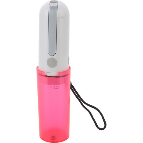 Tragbare elektrische Flasche (230 ml) für die Intimhygiene, After-Toilette-Reinigung, nachfüllbar, ideal für Reisen, Rot (1/5)