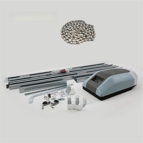 Kit d'ouvre-portes automatiques Ouvre-porte de Garage robuste porte d'opérateur 1000N 200W moteur électrique à rouleau de chaîne for porte de Garage de 15 mètres carrés pour accessoires de portail cou (1/5)