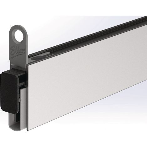 Guarnizione per porta EllenMatic Soundproof Slim 1° livello L.1208mm P.10mm Silicone nero argento