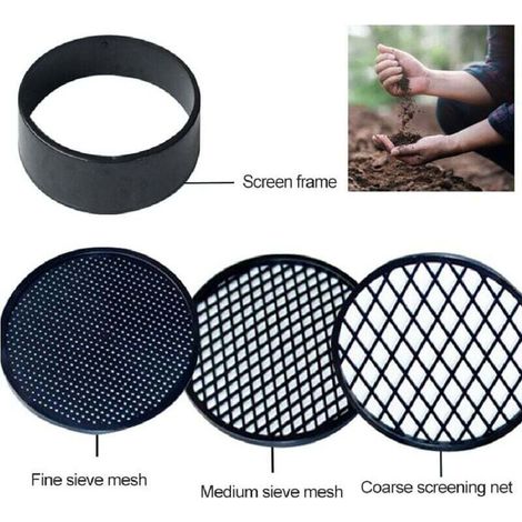 Tamis De Jardin Réglable,4 En 1 Tamis Jardinage,Tamis Sable En Plastique,Tamis à Compost Pour Jardin,Tamis à Compost Tamis à Terre,Tamis De Jardin Rond,Tamis à Sable,Pour La Maison Jardin Plan (1/3)