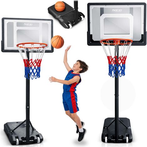 Verstellbarer Basketballkorb 1,5 m - 2,1 m für Kinder und Erwachsene
