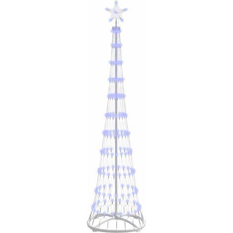 Arbre de Noël Sapin de Noël LED avec 230 LED Bleu 51 x 51 x 190 cm Métal (1/5)