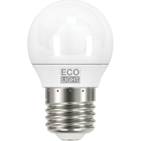 Lampadina LED Ecolight Sfera Century 8W E27 6500K