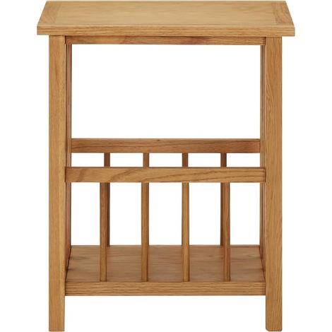 Maison Exclusive - Tavolino con Portariviste 45x35x55 cm Massello di Rovere (1/5)