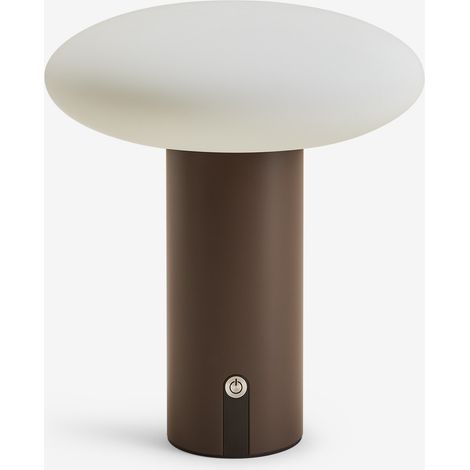 Lampe de table LED sans fil pour extérieur en fer Zosima SKLUM Marron Chocolat (1/5)