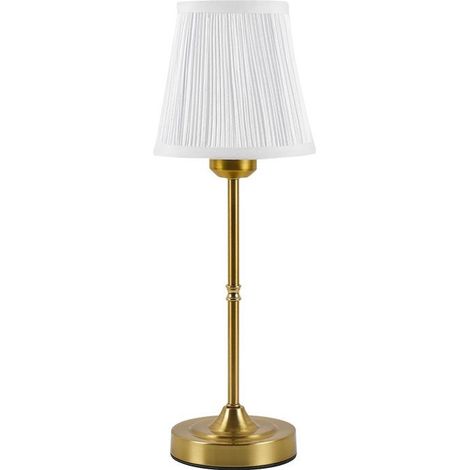 Lampe de chevet en tissu nordique rechargeable USB – Gradation 3 couleurs – Design détachable pour ambiance chaleureuse – 43 x 15 x 12 cm