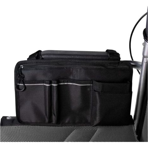 Rollstuhltasche mit Taschen – Universelle wasserdichte Armlehnen-Seitentasche für Elektrorollstuhl, Mobilitätsroller, Rollator-Zubehör