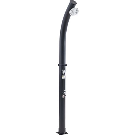 Douche solaire de jardin 216 cm 18 litres noir (1/5)