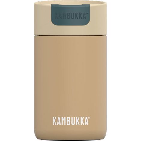 Tazza Thermos con Coperchio Kambukka Olympus Nero Beige Acciaio inossidabile 300 mlKambukka (1/2)