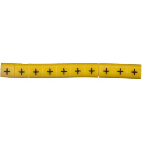 Marcador de cables OZ-0/+ amarillo E04ZP-01020105000 /100 unidades/