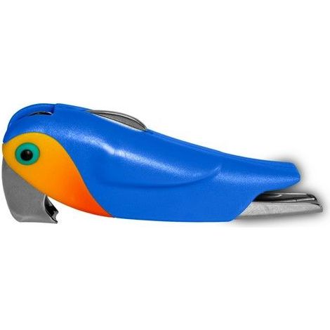 WD LifeStyle Apribottiglie Pappagallo Blu – Apribottiglie Decorativo Idea Regalo (1/2)