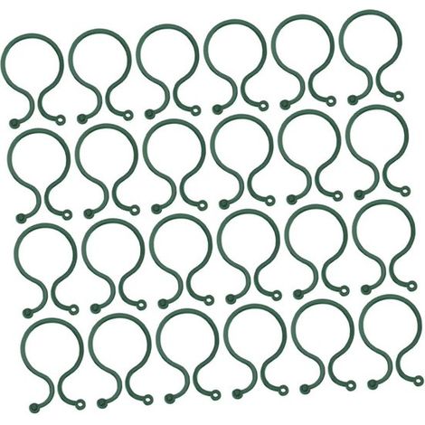 Pflanzenclips Gartenklammern Pflanzenstützen Sicherer Halt 100 Stück Grün (1/5)