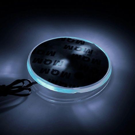 Emblème de voiture 82 mm, autocollant logo avant de capot avec éclairage LED 12 V (1/4)
