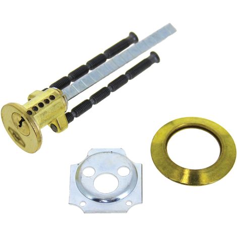 CISA Zylinder mit Riegel aus poliertem Messing 25 mm