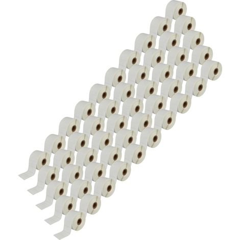 vhbw 50x Label Roll 51mm x 26mm (1552 Label) compatible with Brother TD-4100N Label Maker White (1/4)