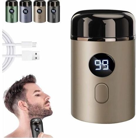 2025 Easy Trim Shaver, Easy Trim Shaver Partie Intime Homme, Mini Shaver Electrique Homme, e Tanche Wet Dry wireless With e Screen (Or)