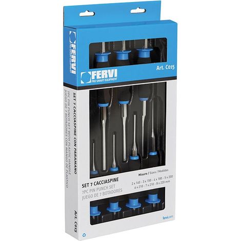 Chasse-goupilles serie 6 avec protege-main 2 - 8 mm (1/3)