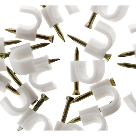 20 Ganci in Plastica ø 7 Bianco Special TV