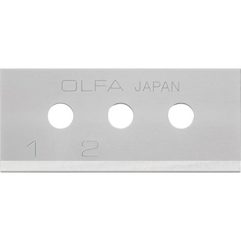 Lames OLFA, lot de 10, en acier, 40 x 17,8 x 0,4 mm, utilisables en 4 positions (1/3)