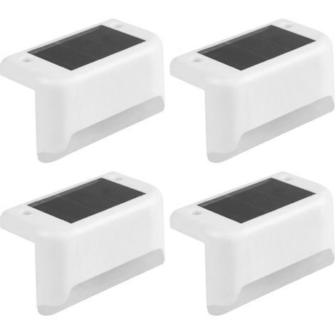 4 Pièces de Lumières Solaires Extérieures Étanches LED pour Jardin, Décoration Murale, Clôture, Escalier, Économie d'Énergie, Durables, Idéales pour Allée Jardin Maison-KZQ (1/5)