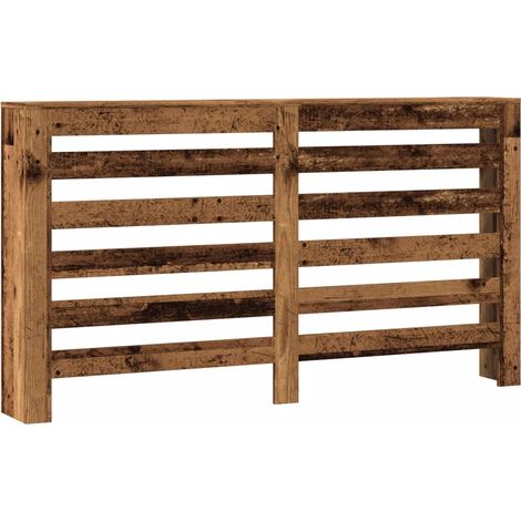 Copritirradiatore moderno con ripiano pratico 149 x 20 x 82 cm in legno multistrato vecchio legno 020049787