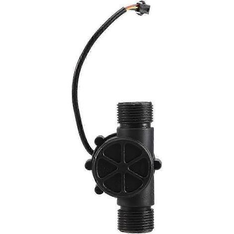capteur de débit d'eau DN25 DC3,5-24 V 1 pouce 2-100 L/min, débitmètre à effet Hall pour pompe à chaleur et chauffe-eau, compteur de débit. (1/5)